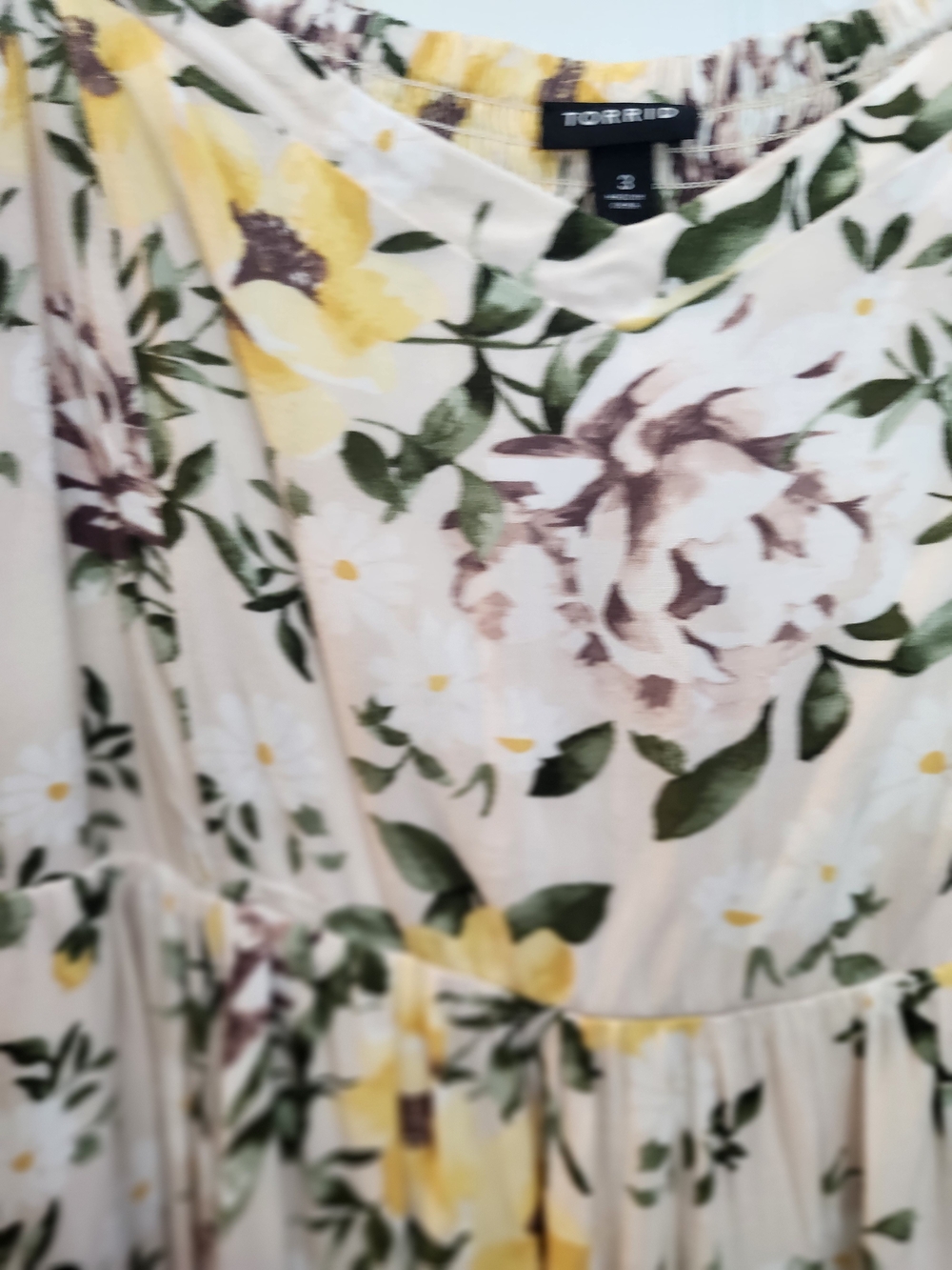 Torrid Floral Maxi Dress Trio – Cream, White & Red, Size 3X, 1 NWT, 2 NWOT - Picture 10 of 16